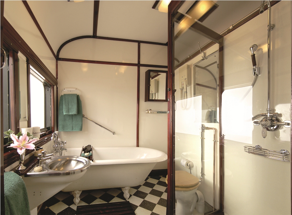 私人衛浴設備／非洲之傲列車／Rovos Rail／非洲