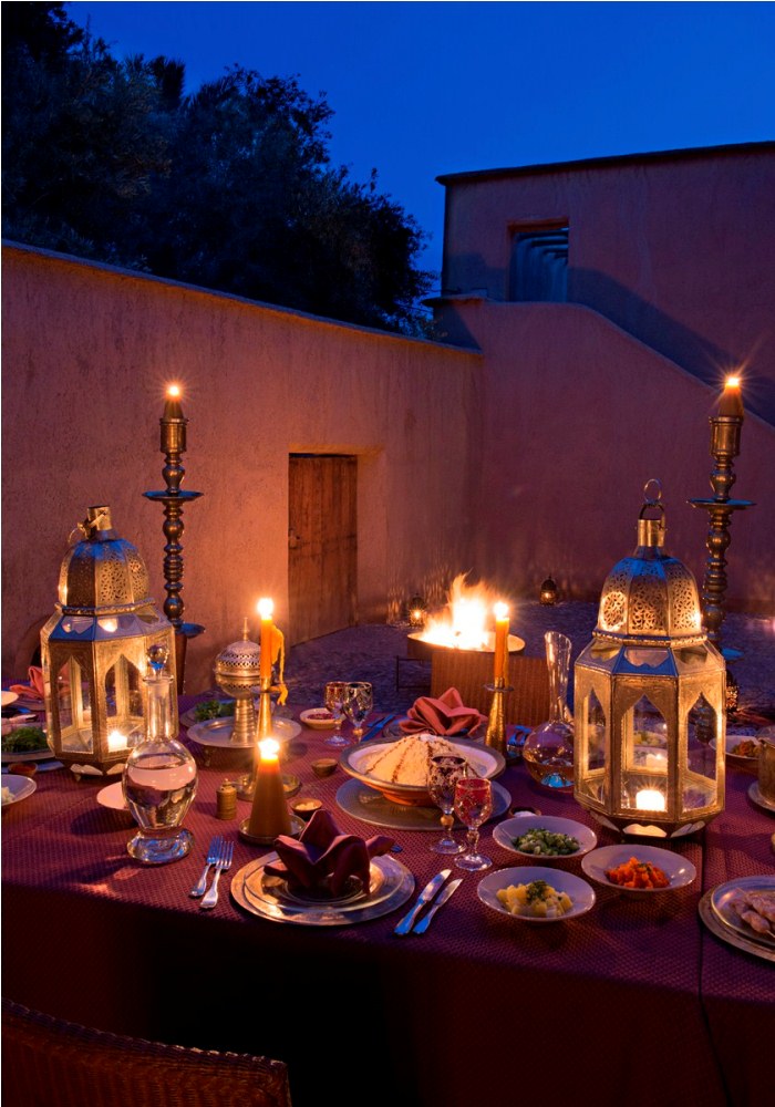 餐點／Dar Ahlam／撒哈拉沙漠／摩洛哥／非洲