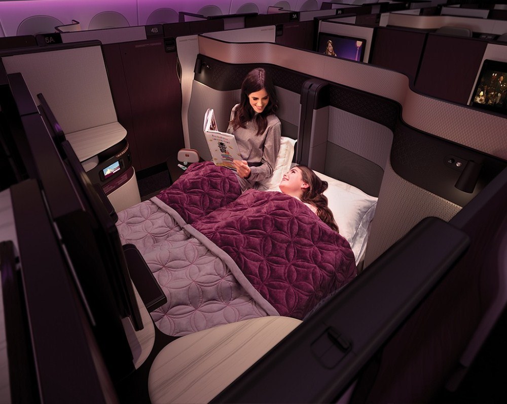 平躺座椅／商務艙／Qatar Airways／卡達航空／奢華飛行
