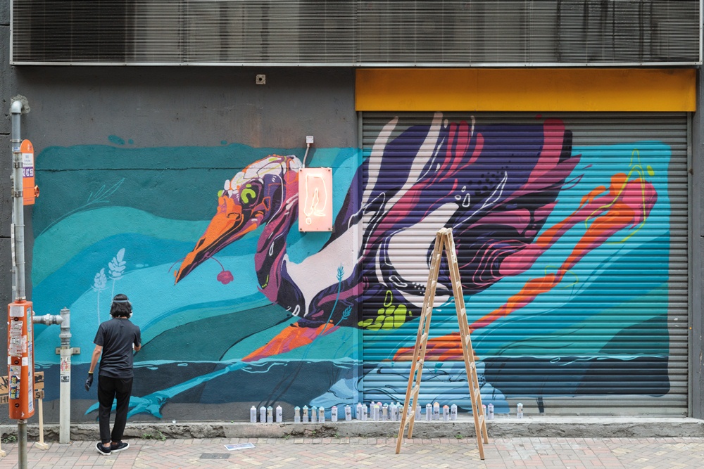 香港街頭藝術節，街頭塗鴉的華麗展演