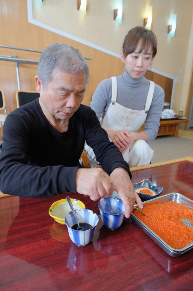 北海道ザ‧吉岡鮭魚卵體驗／鮭魚／北海道／日本