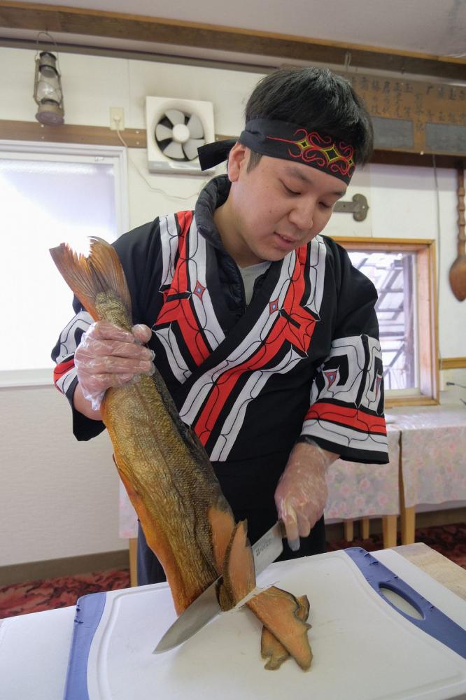 克魯波克魯體驗工坊（KOROPOKKURU）_鮭魚／日本／北海道／愛努文化