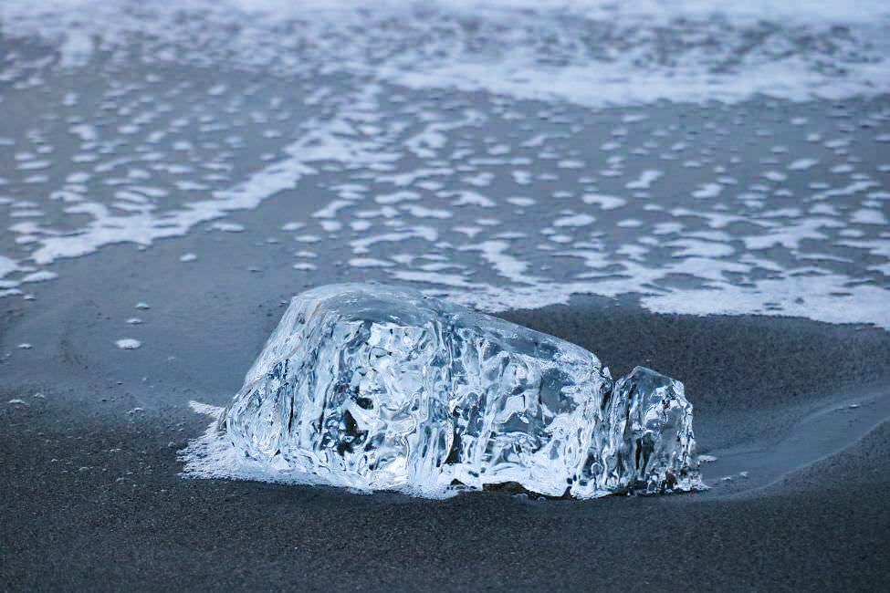十勝大津海岸的鑽石冰