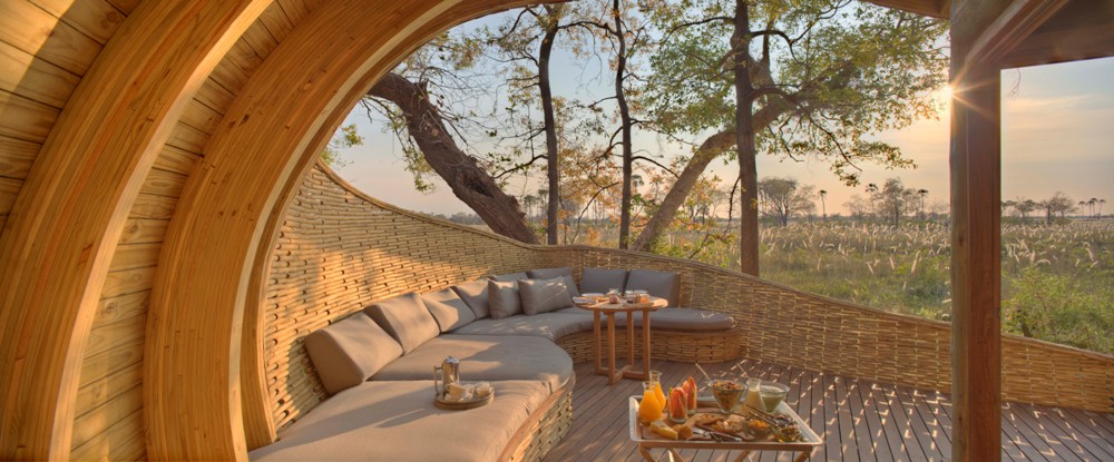 露天沙發區／Sandibe Okavango Safari Lodge／Botswana／南非