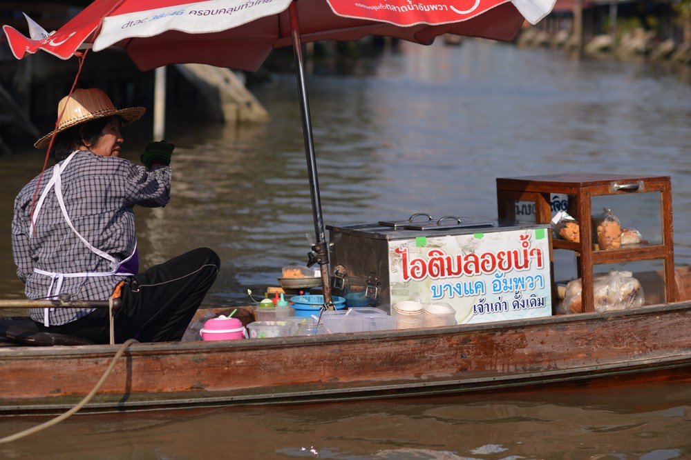 小船攤販／Amphawa Floating Market／湄公河／曼谷／泰國