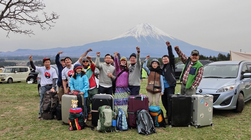 G.C.T. 成員／富士山麓下露營體驗