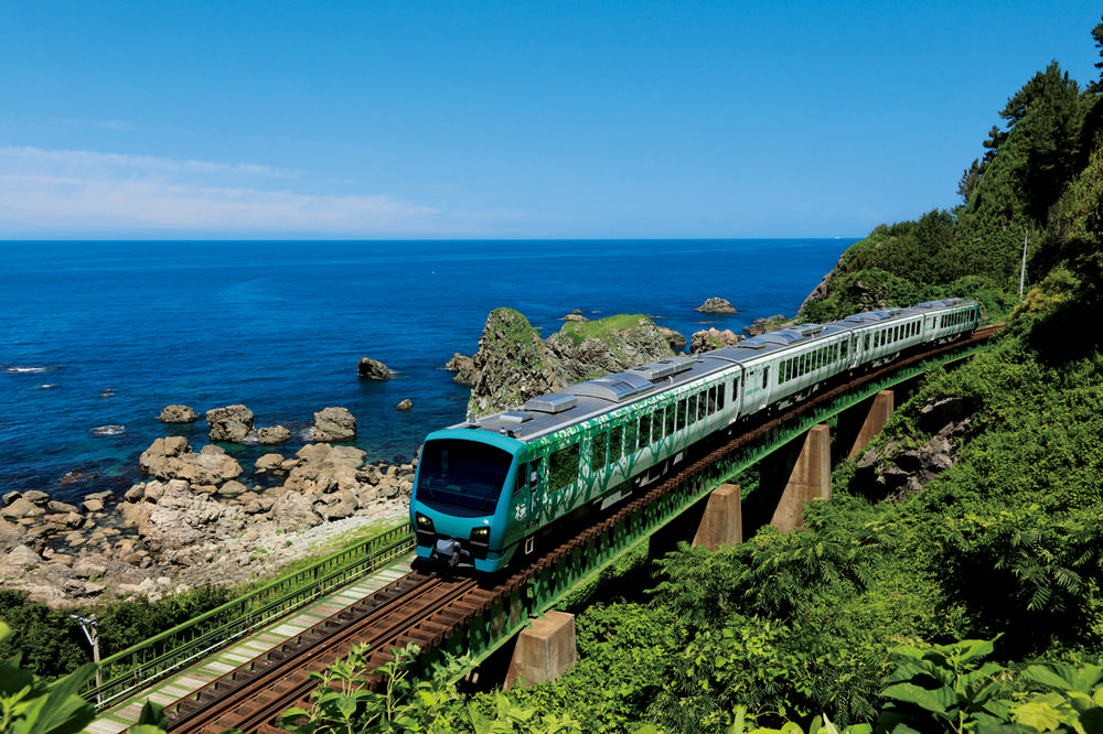 日本東北／日本鐵道旅行／JR東日本／五能線／日本海／白神渡假號／橅