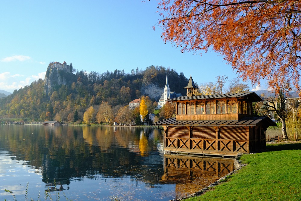 布列德／斯羅維尼亞／翡翠湖景／歐洲小鎮旅行