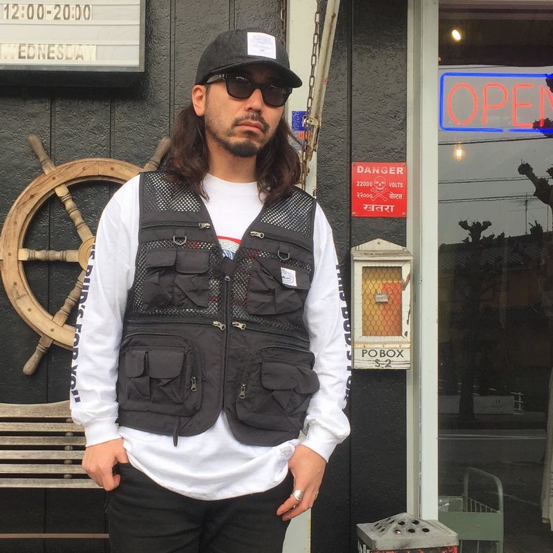 日本限定／POLER - MULTI POCKET VEST／ 工裝多口袋釣魚背心