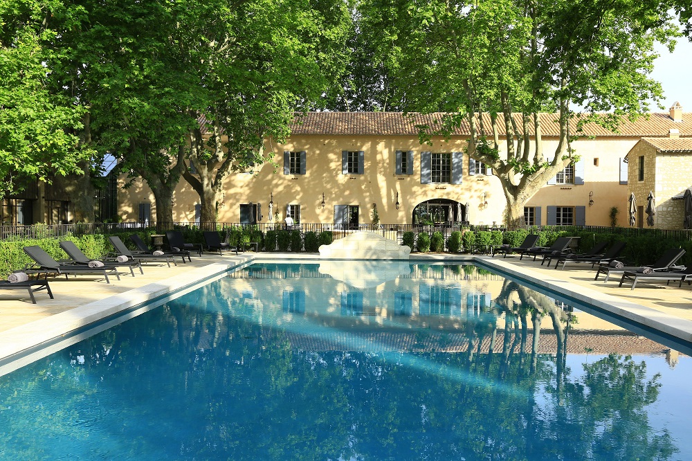 游泳池／Domaine de Manville／Les Baux de Provence／Franc