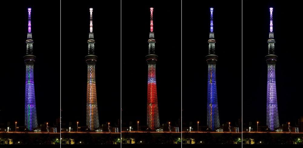 晴空塔／聖誕點燈／東京／日本