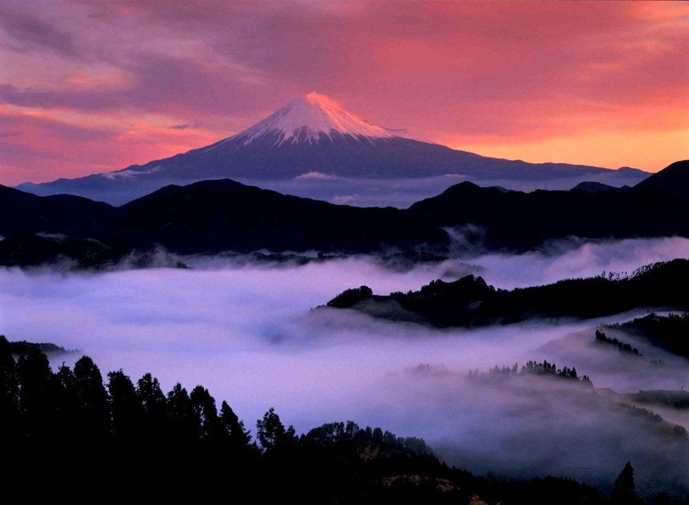 雲海／富士山／旅遊／日本