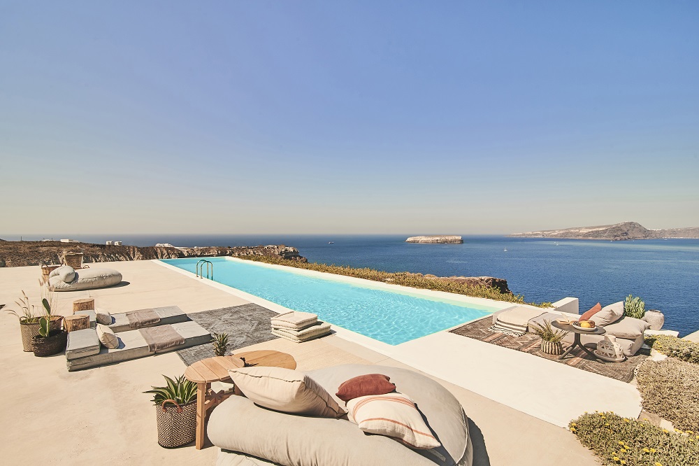 泳池／風景／Nature Eco Residences／旅宿／阿克羅蒂里／希臘／愛琴海