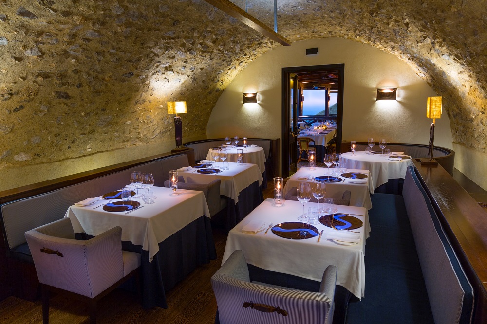 餐廳／Monastero Santa Rosa Hotel & Spa／海景飯店／義大利／南歐