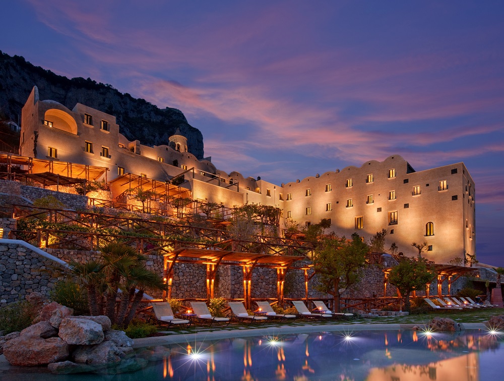 泳池／Monastero Santa Rosa Hotel & Spa／海景飯店／義大利／南歐