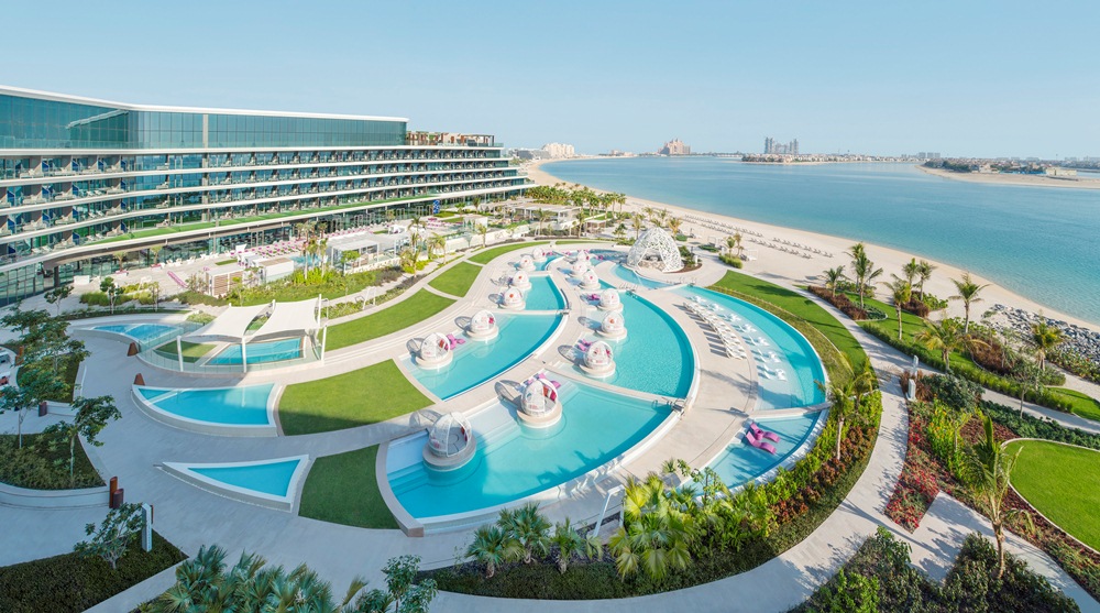 飯店外觀／W Dubai - The Palm／絕景旅館／藝術設計／海濱／杜拜／阿聯