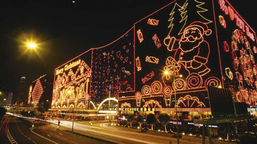 聖誕裝飾／街上／香港