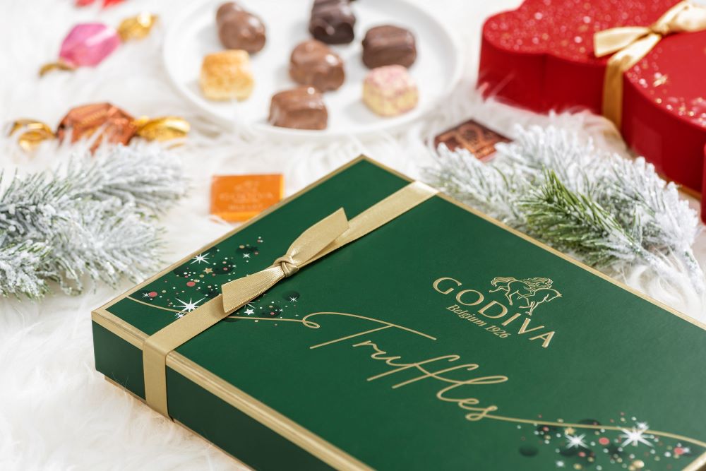 聖誕松露造型巧克力禮盒／2021聖誕限定禮盒系列／GODIVA／台灣