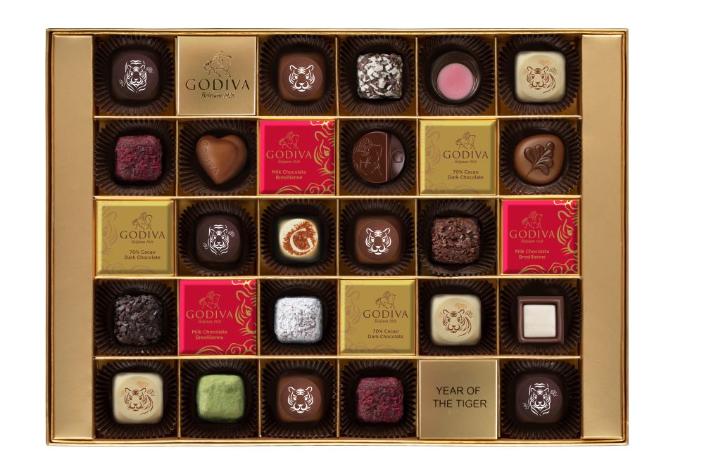 新年巧克力珠寶禮盒28顆裝／GODIVA／台灣