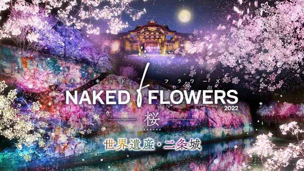 宣傳圖／NAKED FLOWERS 2022 -櫻- 世界遺産・二條城／賞櫻／光雕／京都／台灣