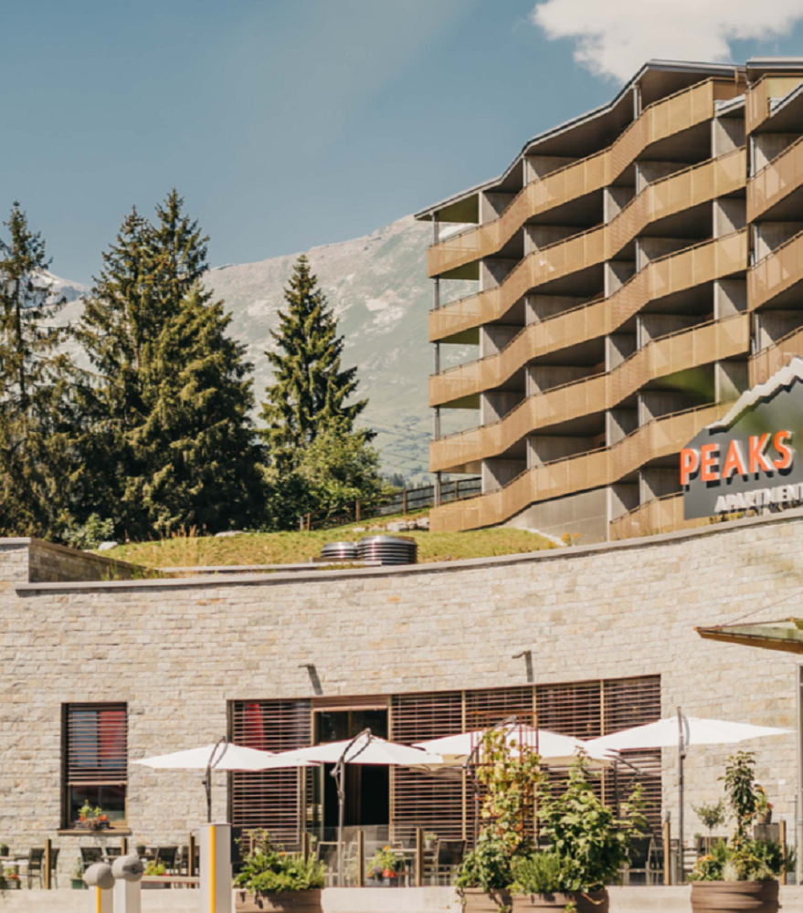飯店外觀／Peaks Place Apartment Hotel & Spa／格勞賓登州／瑞士