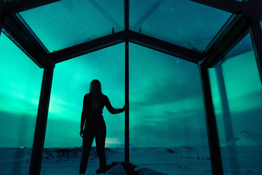 極光／Panorama Glass Lodge／冰島