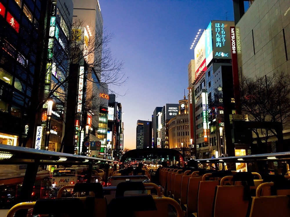 夜景／SKY BUS TOKYO／旅遊行程／東京／日本