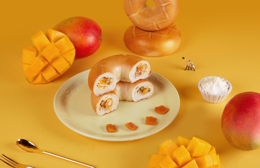 芒果香草乳酪貝果／芒果醬 Mango Jump／好丘／台灣