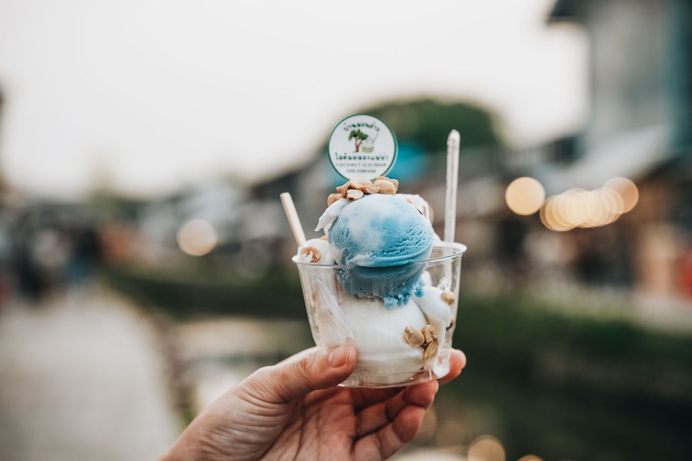 冰淇淋／湄卡運河市集／清邁／泰國