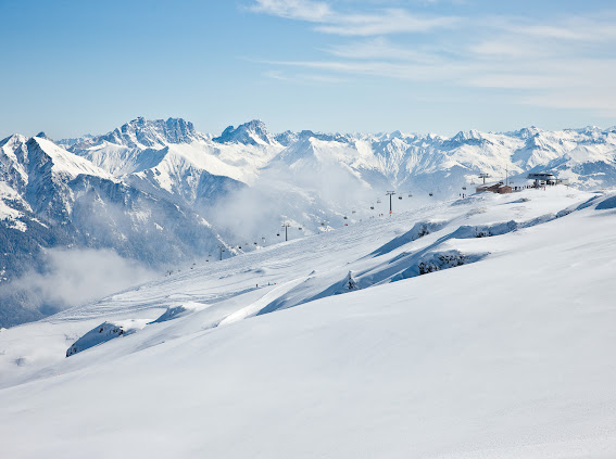 雪景／冬季旅遊景點／格勞賓登州／瑞士