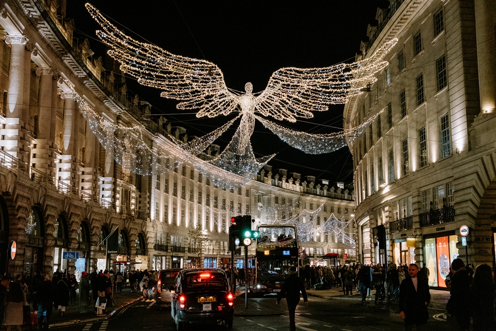 聖誕節風景／攝政街／倫敦／英國