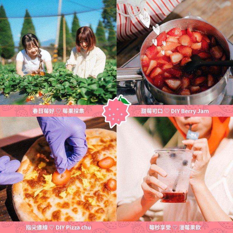 草莓甜點／自然圈農場草莓體驗／Pinkoi／苗栗／台灣