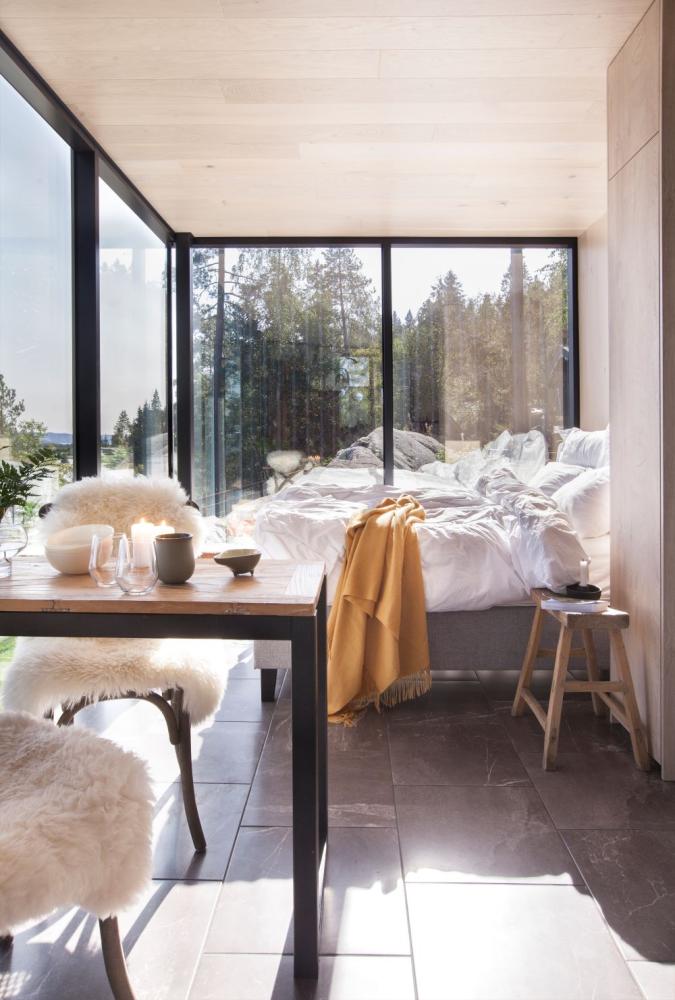 套房／內部空間／The WonderINN Mirrored Glass Cabin／飯店／挪威