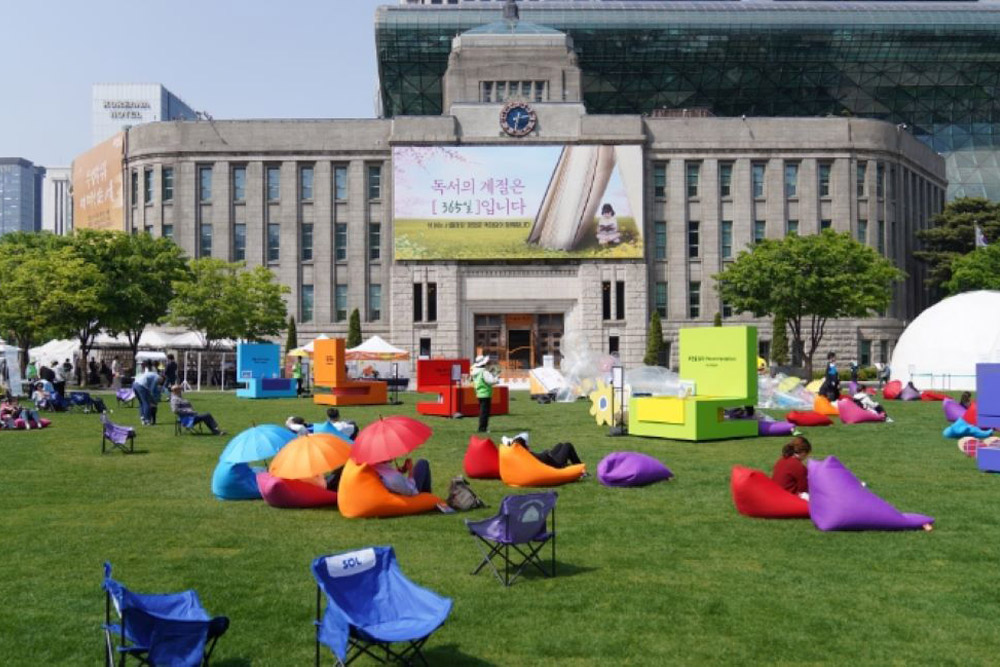 場景／Seoul Outdoor Library／戶外圖書館／首爾／韓國