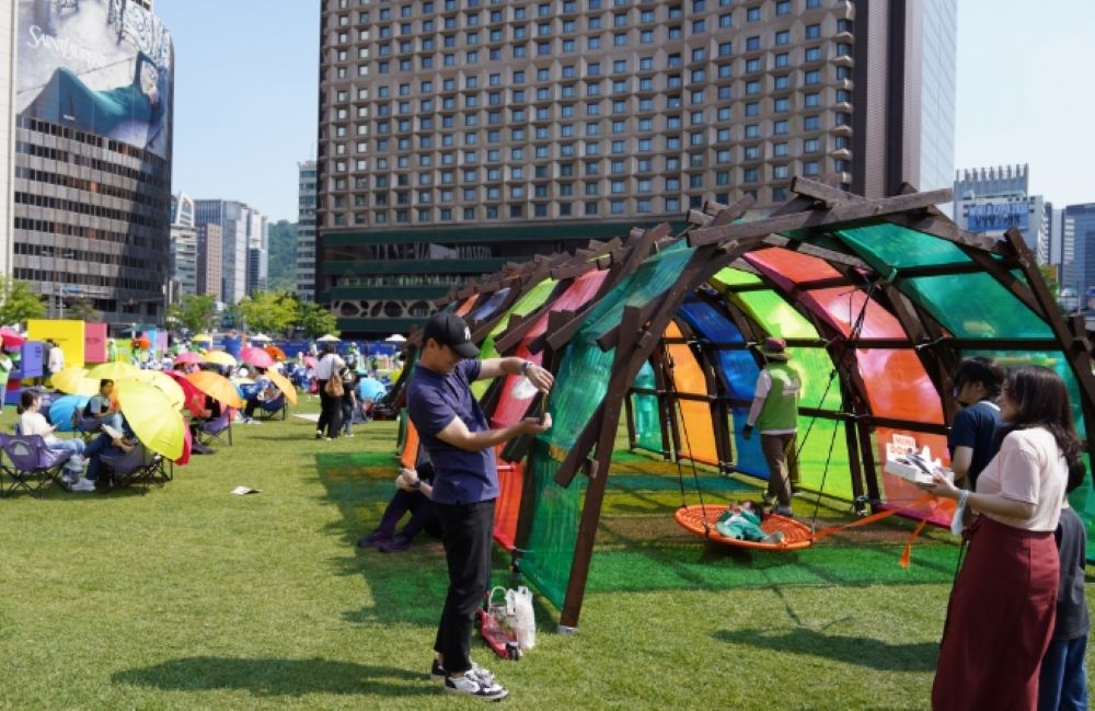 場景／Seoul Outdoor Library／戶外圖書館／首爾／韓國