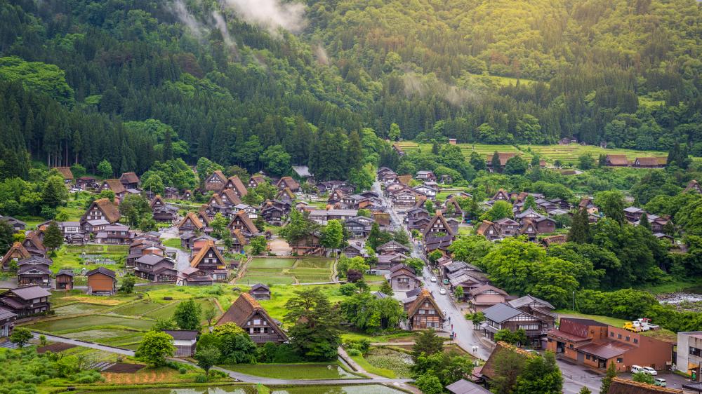 風景／白川合掌村／日本