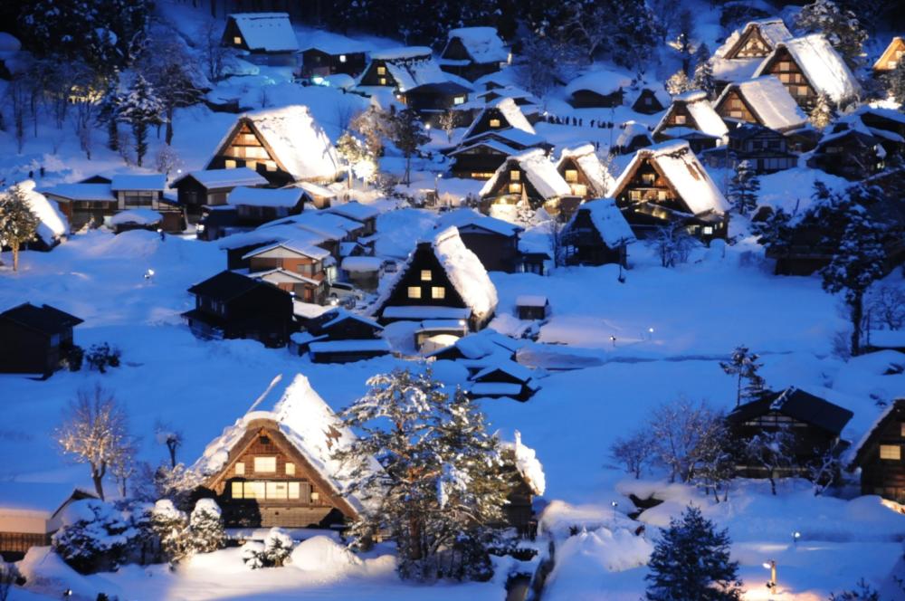 風景／白川合掌村／日本