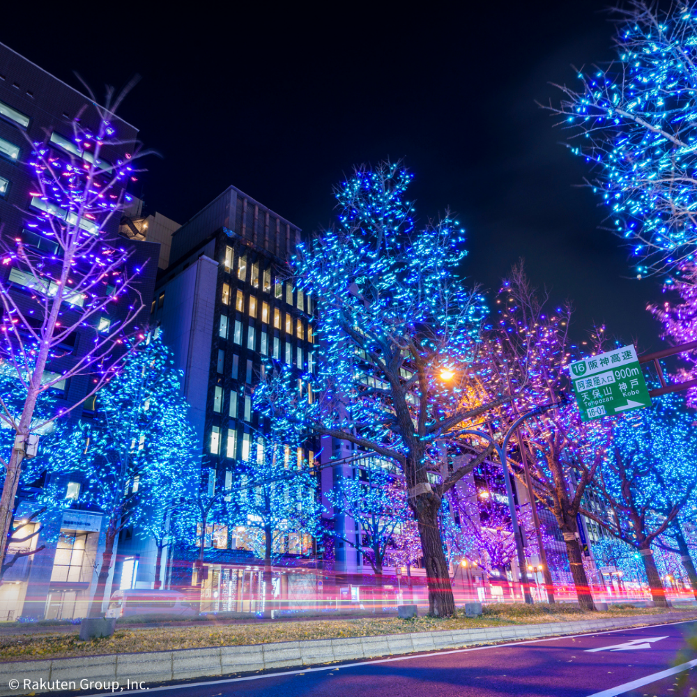 大阪御堂筋燈光秀／聖誕節活動／大阪／日本