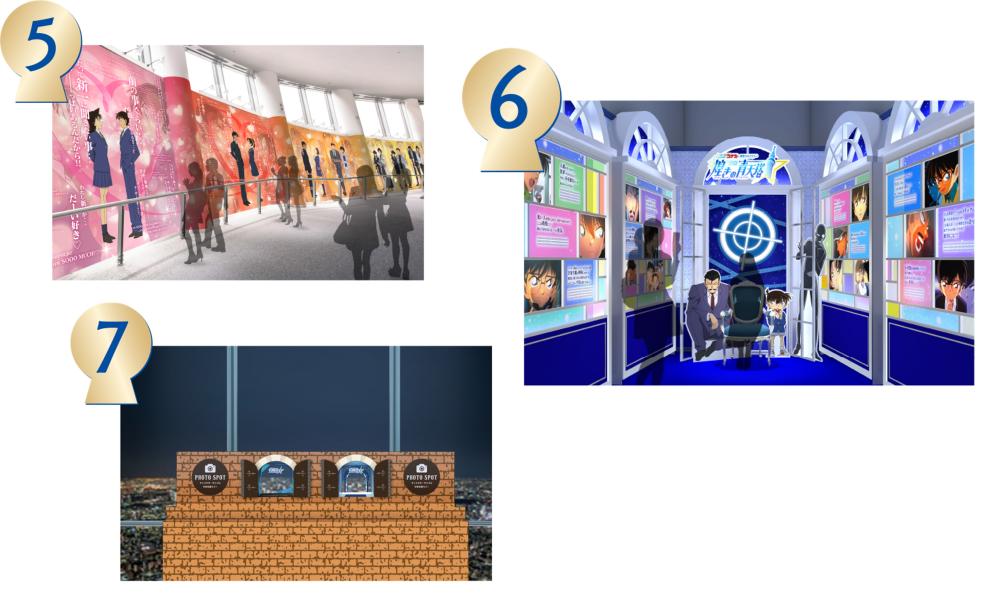 柯南/東京晴空塔/聯名咖啡廳/燈光秀/名偵探柯南/展覽