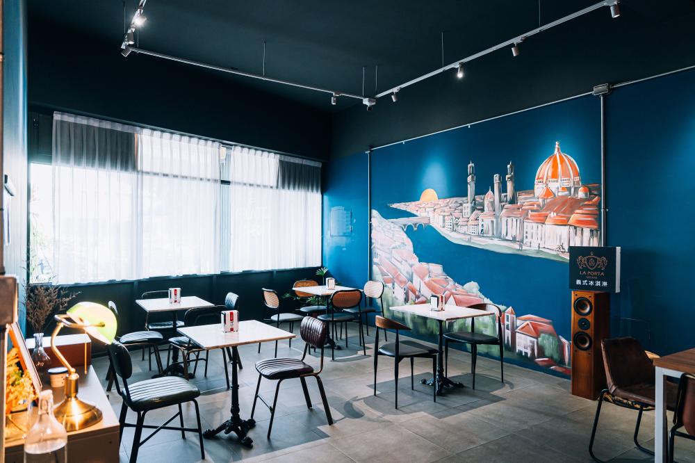 內部空間/La Porta 義式冰淇淋/冰淇淋店/台中