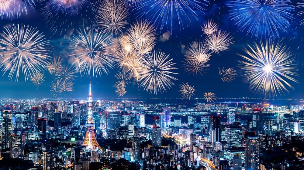 風景／煙火大會／東京／日本