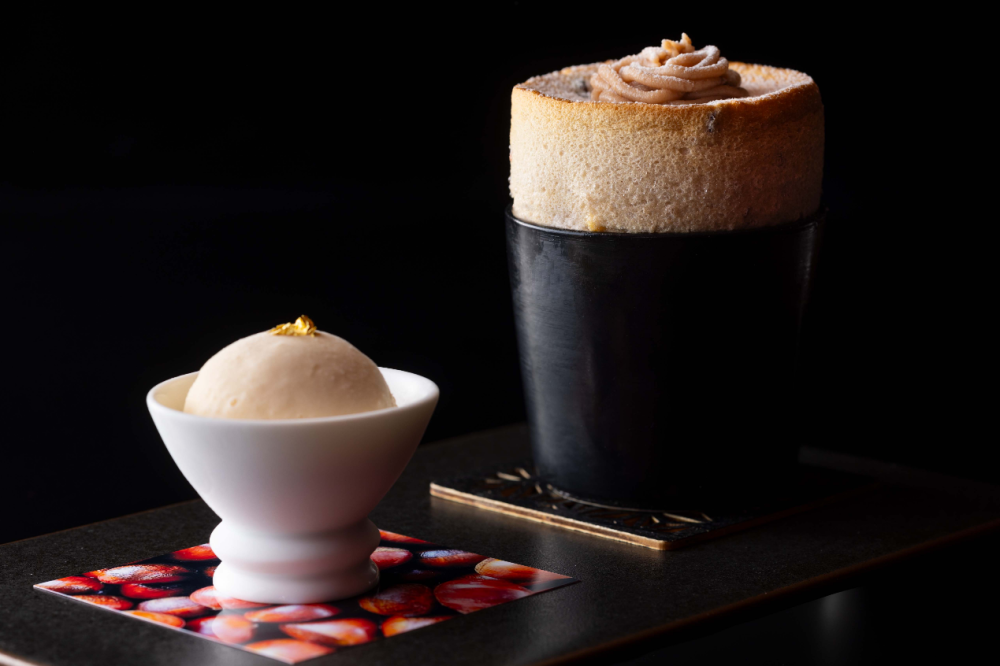 甜點場景/Joël Robuchon/米其林餐廳/東京/日本