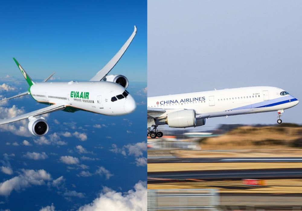 中華航空與長榮航空大規模引進波音 787 夢幻客機和空中巴士 A350 等新世代客機