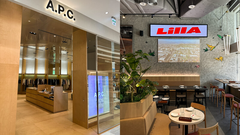 信義區百貨「DREAM PLAZA」進駐品牌空間。