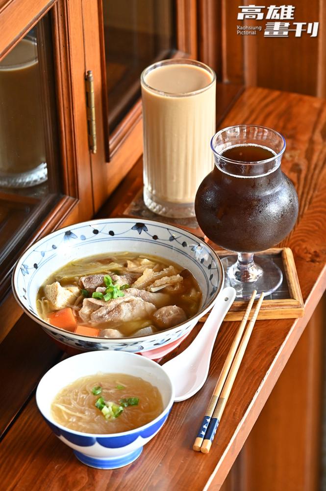 以菜尾為靈感熬煮的古早味什錦菜湯,每口都喝得到蔬菜的鮮甜與自然滋味。(攝影/Carter)