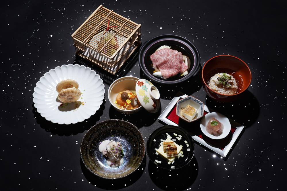 台北日勝生加賀屋天翔廳「星月夜」秋季會席料理。