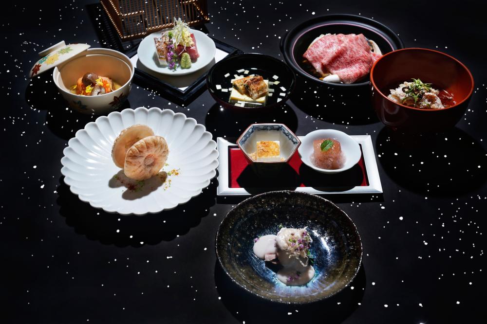 台北日勝生加賀屋天翔廳「星月夜」秋季會席料理。