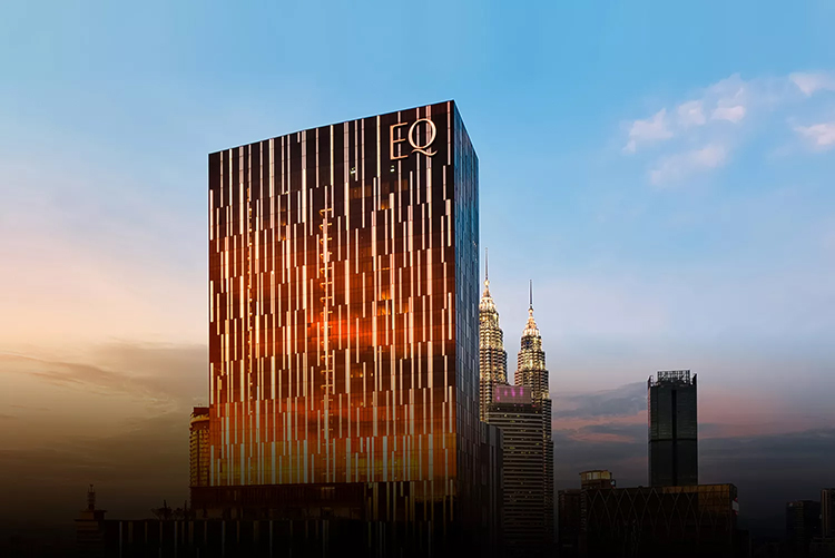 馬來西亞飯店 EQ Kuala Lumpur 外觀。