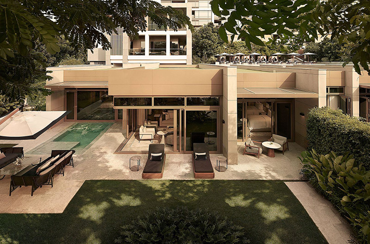 曼谷嘉佩樂酒店外觀。