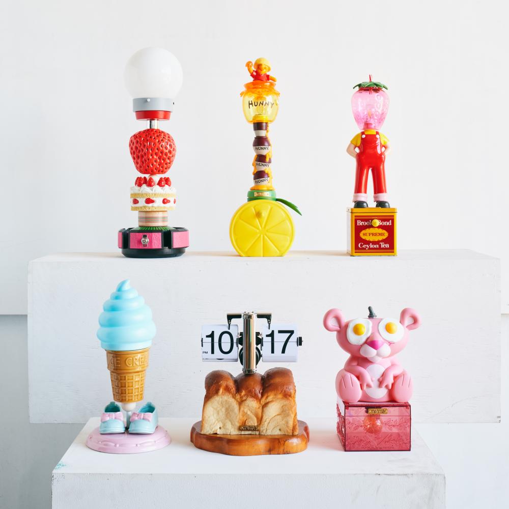 日本藝術家雙人組 magma 個展《Mixed Foods》場景。